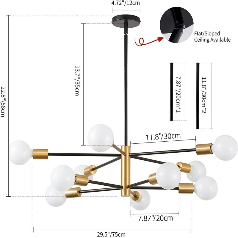 Светодиодная люстра Nordic Minimalist Magic Bean Pendant Lights For Living Room Bedroom Restaurant Hotel Indoor Decorative Lighting