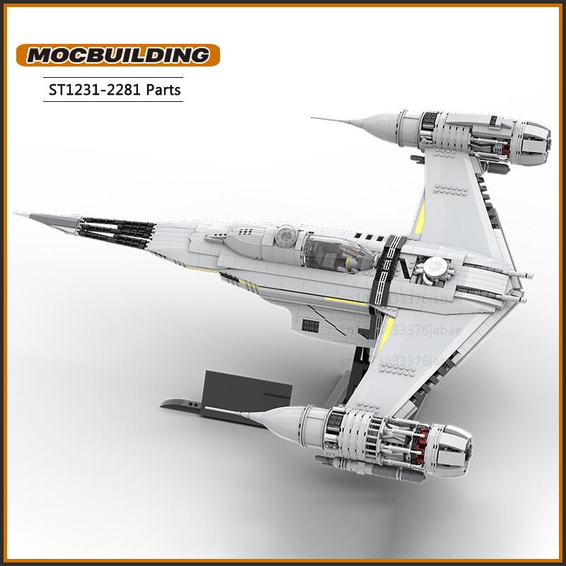 UCS N-1 Звездный истребитель Moc Строительные блоки Боевой космический корабль DIY Сборка Технологические кубики Детские Игрушки для демонстрации Рождественский подарок