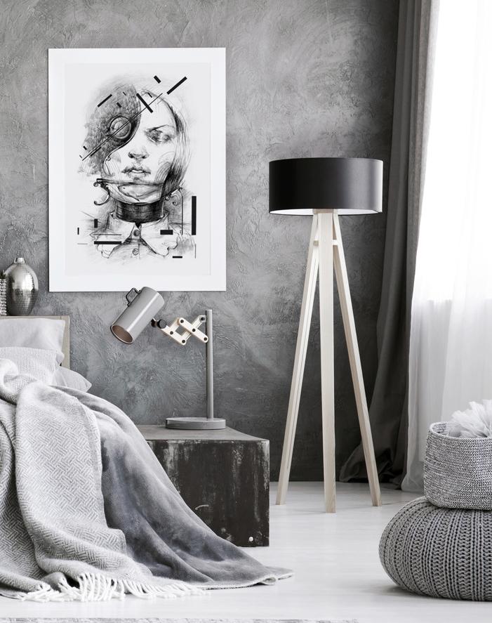 Plakat portret szkic