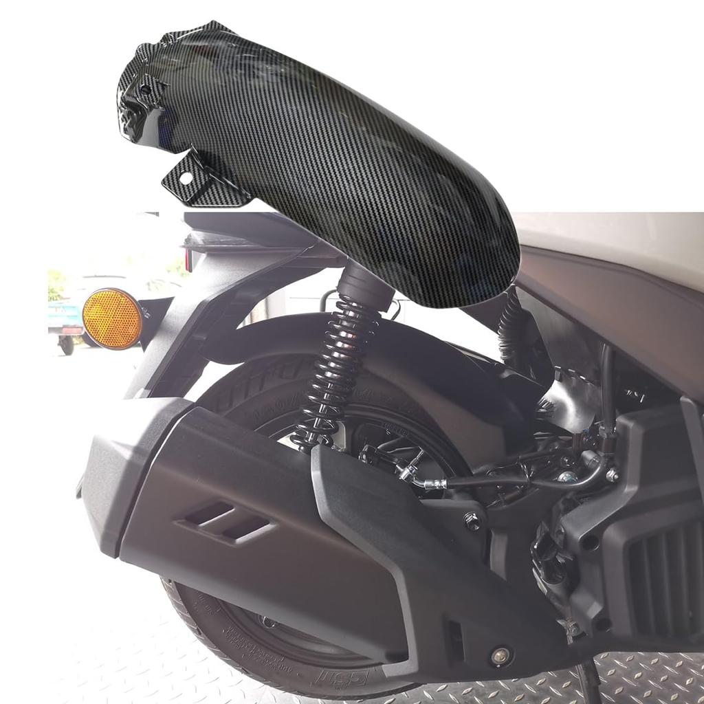 ZCJSZP Honda PCX 160 крыло мотоцикла модифицированное усиленное крыло заднее колесо крыло применимо к Honda PCX160 PCX Fiber 2020-2023 (А-Углерод 48)