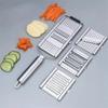 Vegetable Slicer Stainless Steel Shredder Cutter Multi-Purpose Vegetable Slicer Cuts Set Manual Fruit Carrot Potato Grater
