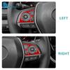 Real Soft Carbon Fiber Sticker For Toyota Camry 2018 2019 2020 2021 2022 For Avalon 2019-2022 LHD Car Steering Wheel Button Trim