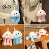 Soft Plush Keychain Cute Jellyfish Backpack Keychain, Pendant for Purse, Fluffy Keyring Marine Animal Girls Women, Aquarium Souvenir Gift Car