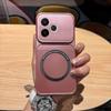 Магнитный чехол из ТПУ с металлическим покрытием для OPPO A6c, противоударный, матовый, мягкая крышка