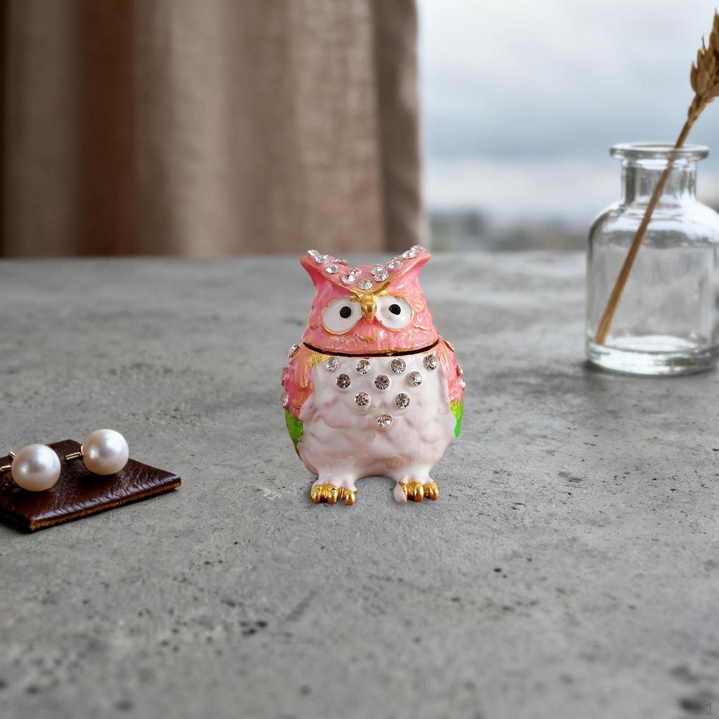 Шкатулка для украшений Сова Подставка для мелочей Коллекционная фигурка Органайзер для браслетов Подвесок
