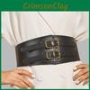 Womens Fashion Waist Belt With Adjustable Elastic Faux Leather Material For All Seasons