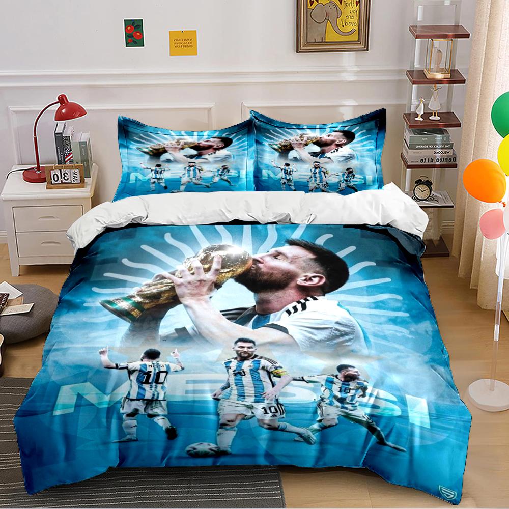 Soccer Champion Theme Set Bedding set (1 duvet cover, 2 pillowcases, duvet not included)