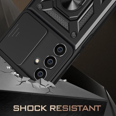 Чехол для мобильного телефона Samsung Galaxy A05s 4G со сдвижной защитой объектива и подставкой, задняя крышка