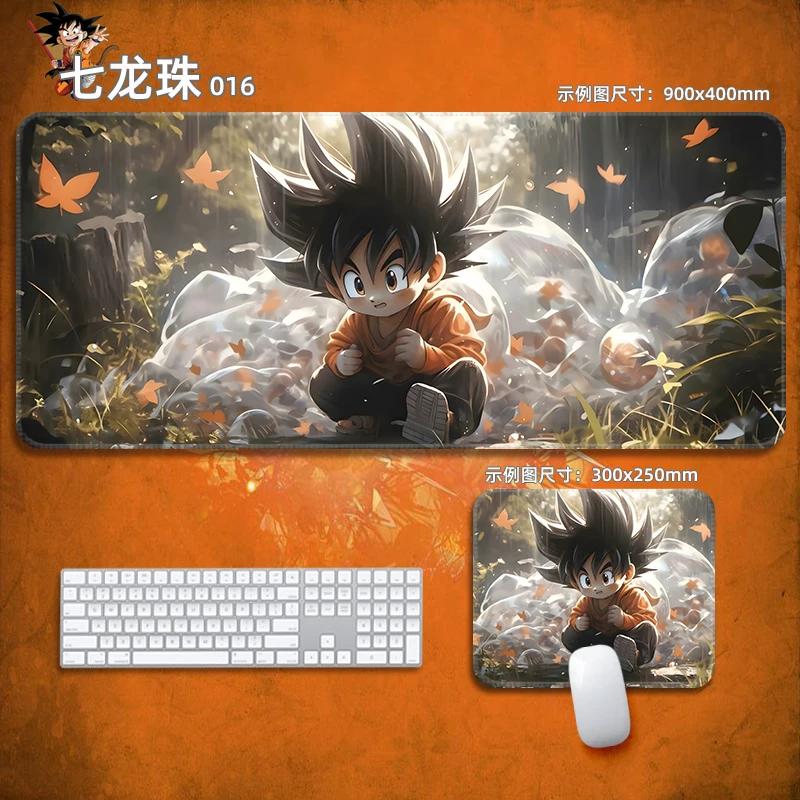 Аниме Коврик для мыши Dragon Ball Кожаный коврик для мыши Устойчивый Маленькие мальчики Защита запястья Коврик для клавиатуры Настольный коврик Анимация Сон Гоку Декоративная скатерть