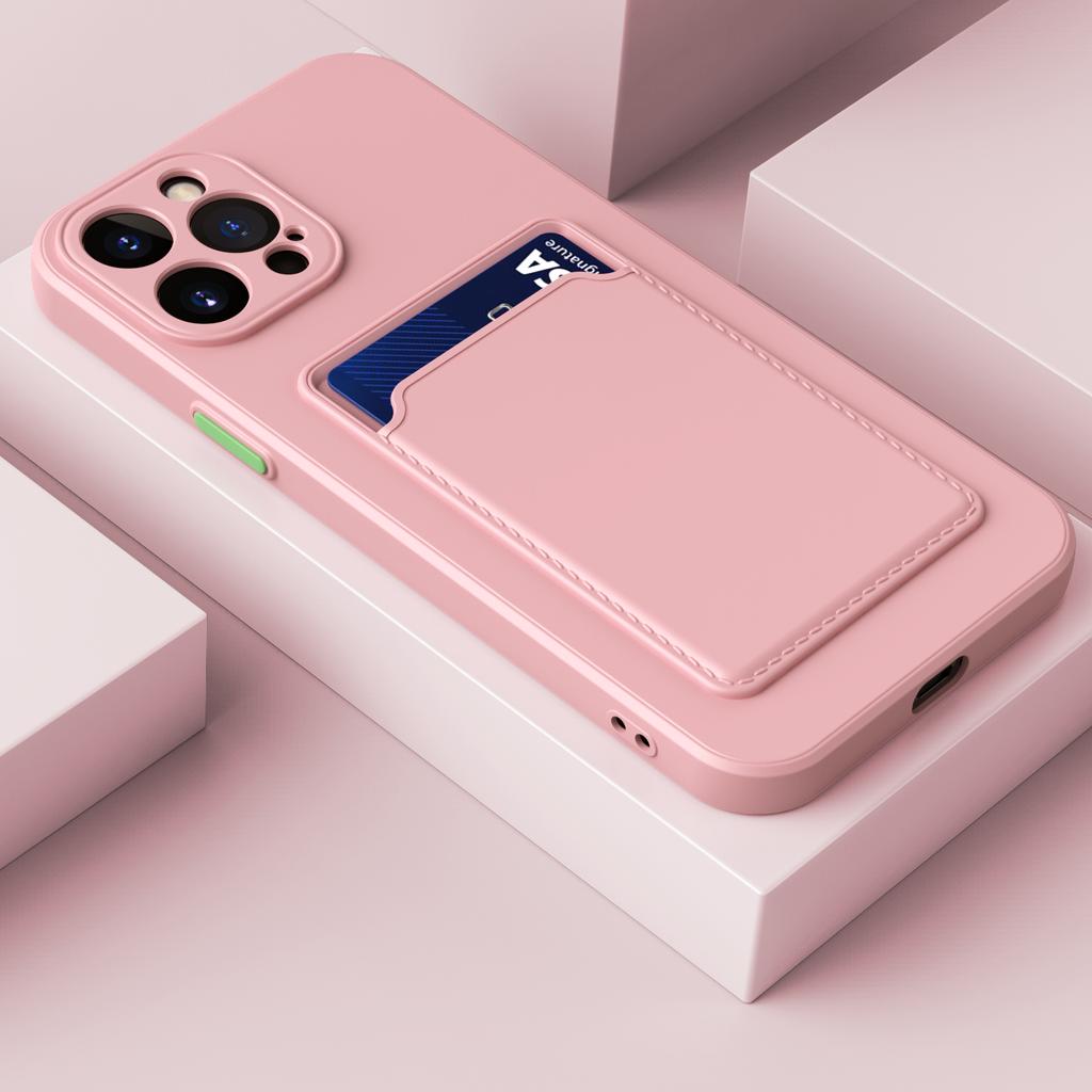 Кошелек Мягкий Силиконовый TPU Держатель для Карты Чехол Для Для Iphone 15 14 13 12 11 Pro XS Max Mini XR X XS 8 7 Plus Обычный Бампер Чехол