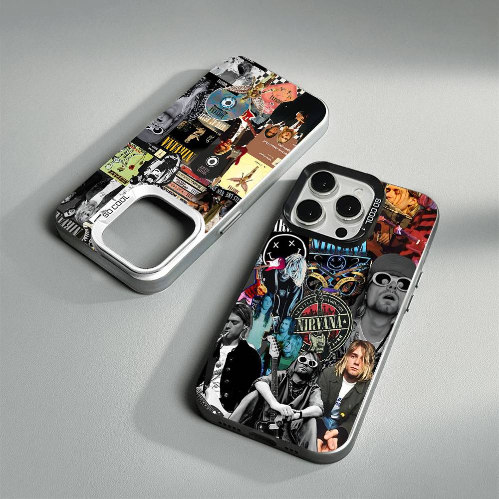 Classic Hot Band N-Nirvanas Rock Color Phone Case For IPhone 17 16 15 14 13 12 11 Pro Max Plus Pro Shell