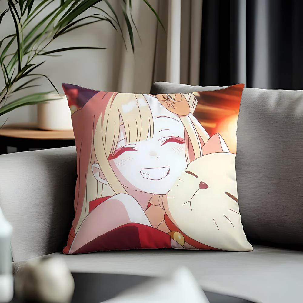 Fashion CCosmic Princess Kaguyaful Cushion Cover Antidustmite Pillowcase Invisible Zipper Silky Short Plush Sofa Cushion Cover