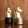 LED Bulb Night Light Retro USB Rechargeable Battery Mood Luminaire Writing Desk Table Lights Portable Bedside Lamp