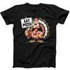 Thanksgiving Turkey Eat Pizza Best Seller Funny Gift Tee Black T Shirt 142