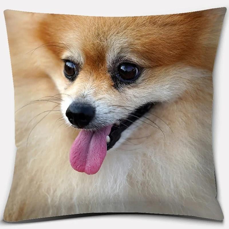 Cute Puppy Designs For Cozy Pillow Covers Pattern Cushion Cover Suitable For Sofa Bedroom Car Pillow Cover