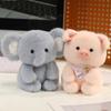 Elephant Plush Companion Doll 15cm Animal Plush Toy Fashion Stuffed Animal Pillow  Desk