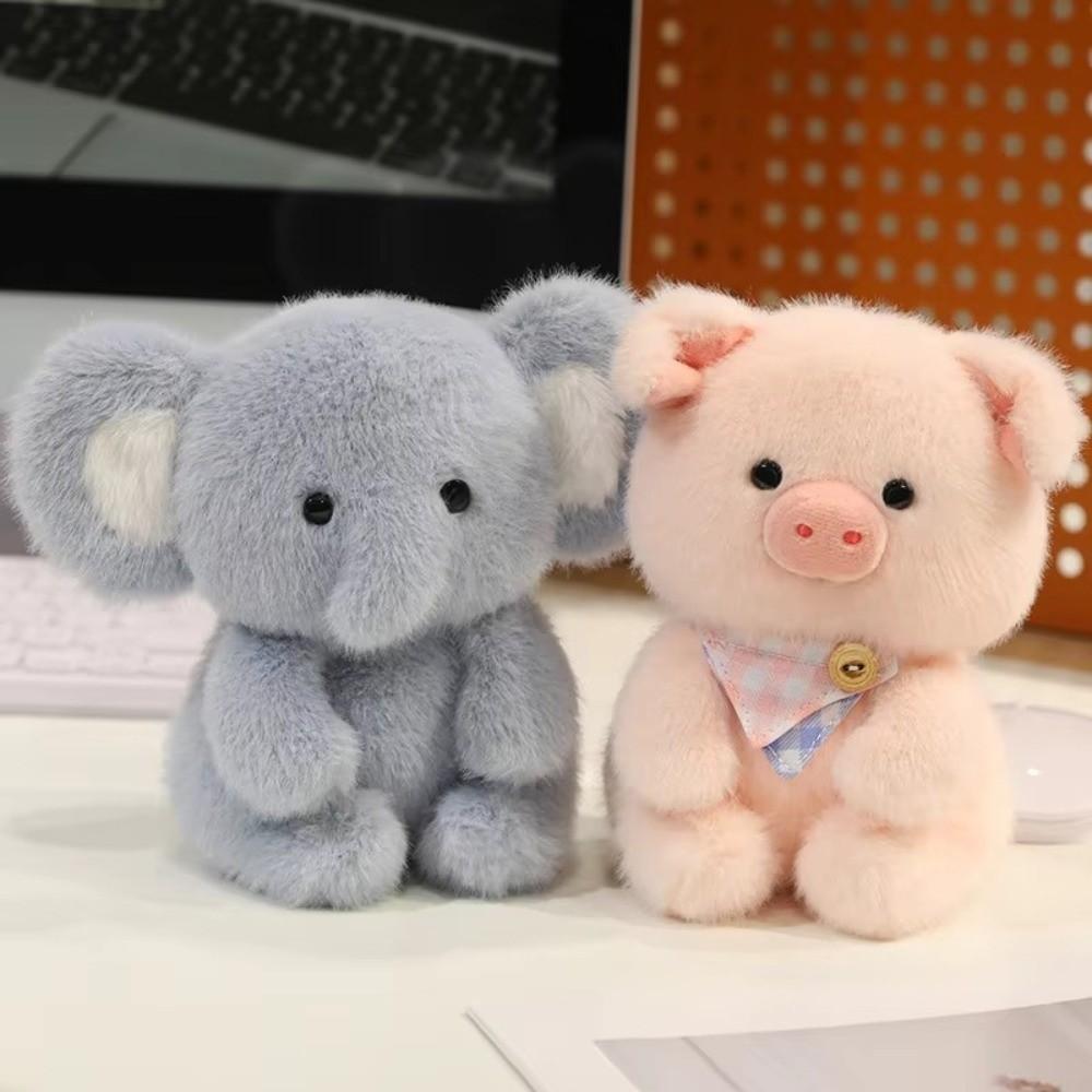 Elephant Plush Companion Doll 15cm Animal Plush Toy Fashion Stuffed Animal Pillow  Desk