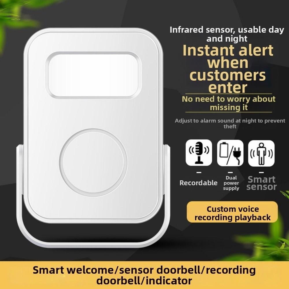 PIR Motion Detector Door Greeter Sensor Alarm Infrared Sensor Door Bell Chime Security System