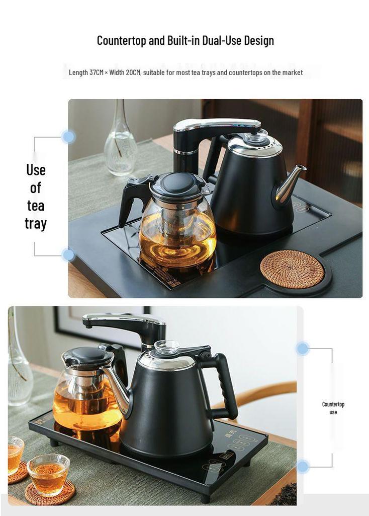 Automatic Electric Kettle & Tea Set: Boil Water, Make Tea, Integrated Pump & Heat Preservation