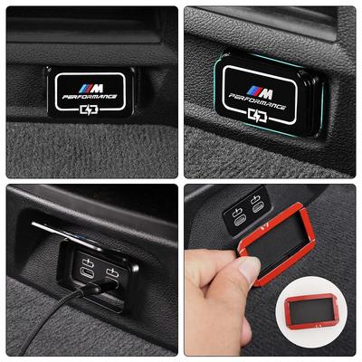 Автомобильная наклейка 2025 Горячий автомобильный интерьер USB Type-C Зарядный интерфейс Пылезащитная крышка Для M Performance F40 F44 G20 G30 G32 F48 F39 G01