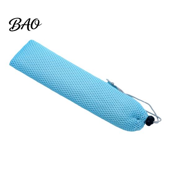 Outdoor Travel Cutlery Organizer Mesh Drawstring Bag for Straws And Chopsticks, Portable Breathable Polyester Compact Utensil Pouch Work Pouch,