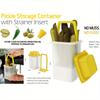 Банки для солений Многоразовый контейнер для солений с ситом для хранения приправ без беспорядка - Легко открывать Инструменты для хранения солений