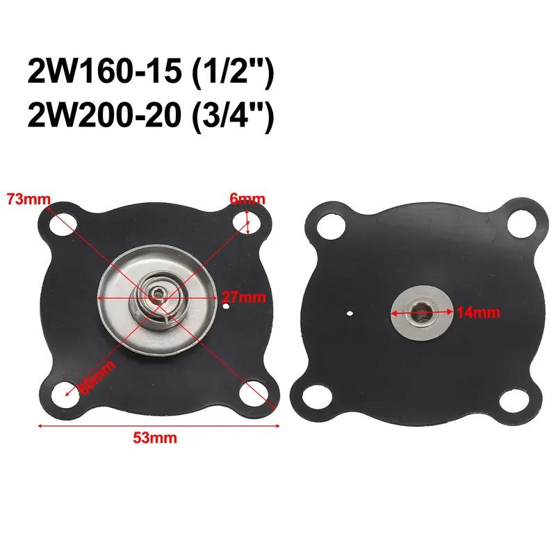 Electromagnetic Valve Diaphragm For 1/2" 3/4" Solenoid Valve Rubber Seal For Plumbing Irrigation Industrial Equipment