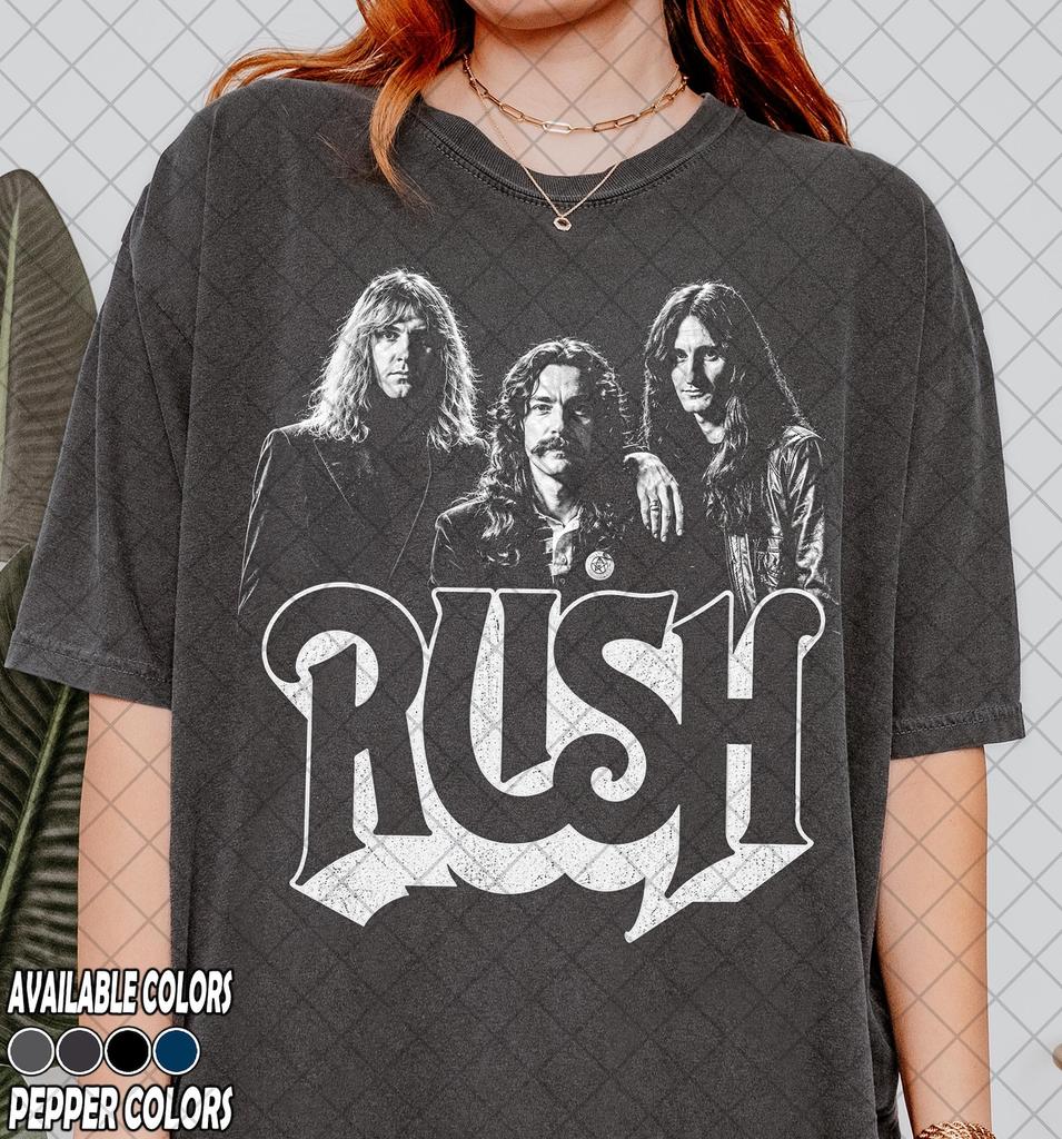 Vintage Comfort Colors Rush Band Shirt, Music Fan Tee, Gift For Women and Man Unisex T-Shirt