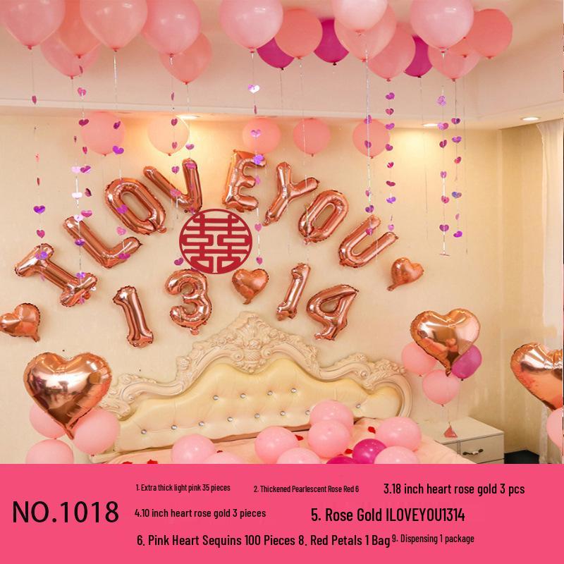 Набор свадебных воздушных шаров 'Рубиновый гранат'