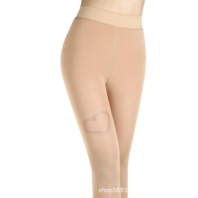 Kids Figure Skating Tights With Integrated Toe Cover Skin Black Full Half Coverage Fleece Lined 80% Synthetic Blend