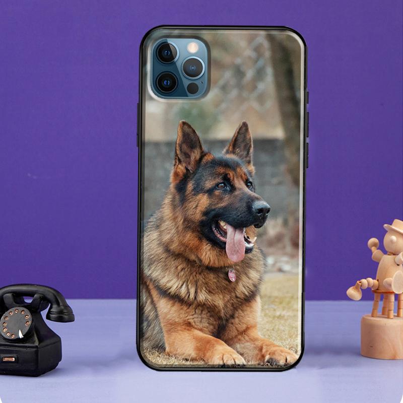 Чехол с немецкой овчаркой для iPhone XR X XS Max SE 2020 7 8 Plus, чехол для телефона iPhone 11 14 12 13 Pro Max Mini