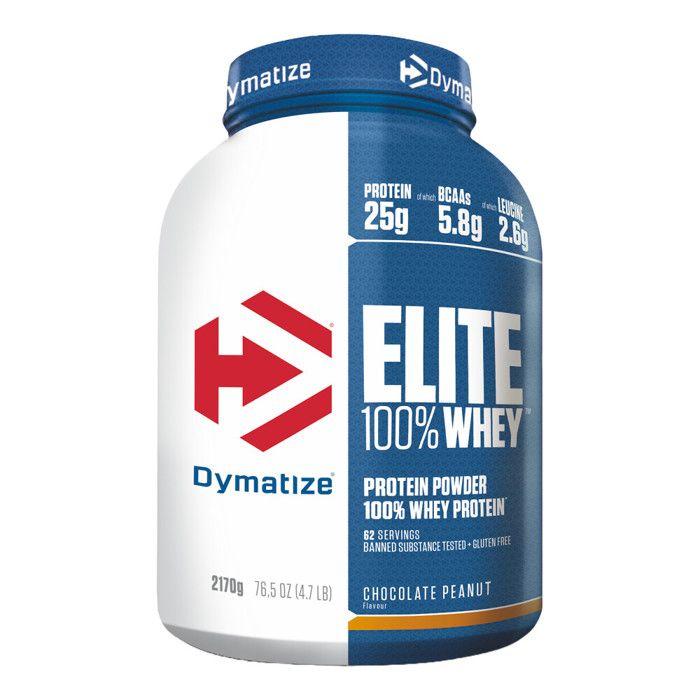 Whey concentrée Dymatize - Elite 100% Whey - Chocolate Peanut 2170g