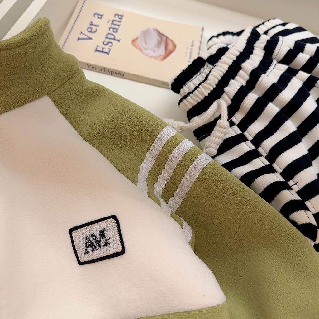 Children's Autumn and Winter Jackets, Thickened Fleece and Children's Clothing, Boys and Girls' Thickened Tops and Coats