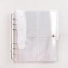 Transparent Sparkling Large Capacity 6hole Album With Pp Cover For Gift Giving And Collecting