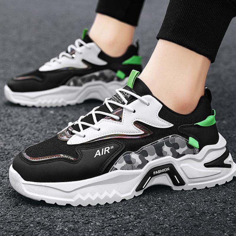 Мужская спортивная обувь, новая повседневная обувь для бега с толстой подошвой, усиленная воздухопроницаемостью, спортивная обувь для мужчин, теннисные туфли Zapatos De Hombre