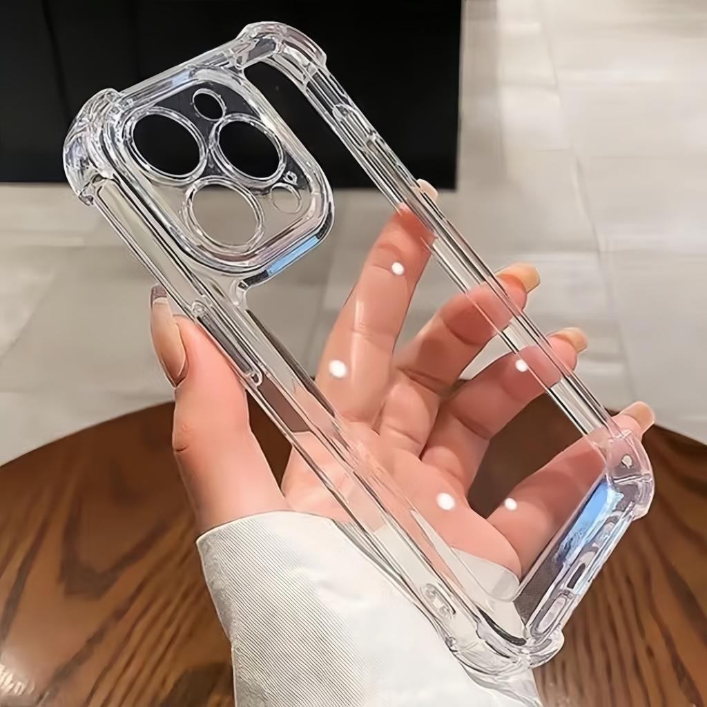 Прозрачный противоударный чехол из ТПУ для iphone 16 Pro Max / 16 Pro / 16+ / 16 / 16e-Clear