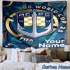 Custom Name Acfc Team Crest Printed Tapestry, for Bedroom,Livingroom, dormitory, Large Wall Decor, Fabric Decor Fan Birthday Gifts