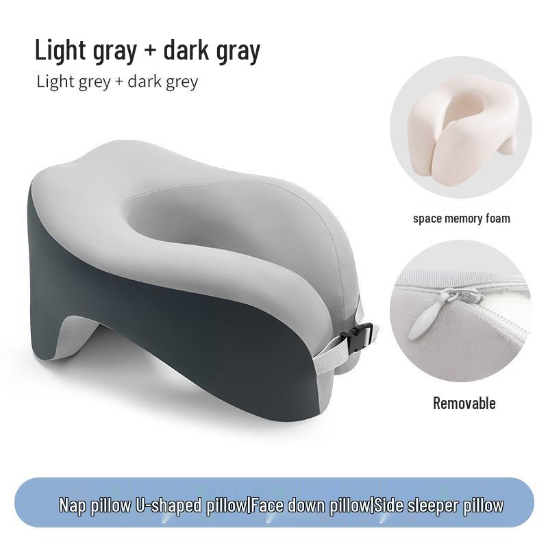 U-образная дорожная подушка из пены с эффектом памяти для поддержки шеи