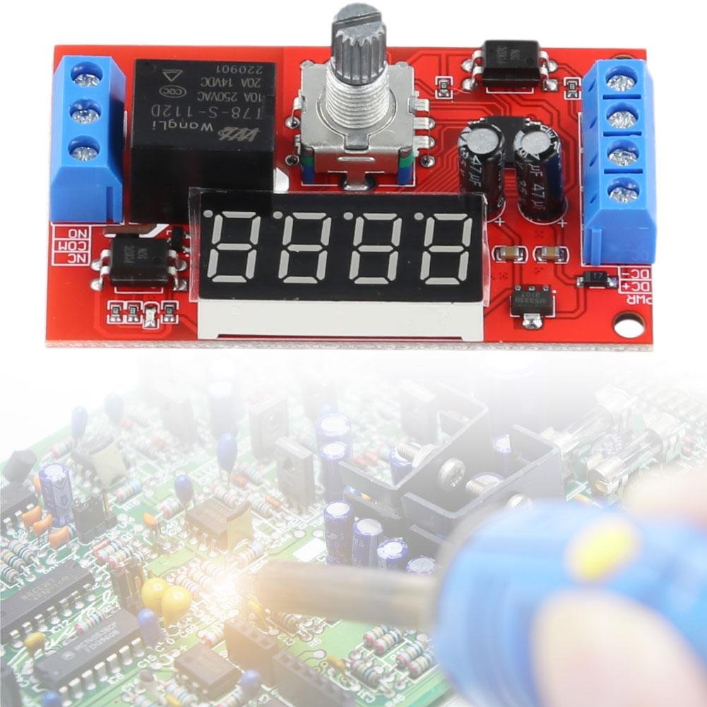LED Digital Timming Relay DC5V/12V/24V Time-Delayed Trigger Timing Switch Relays Board Adjustable for Pump Control