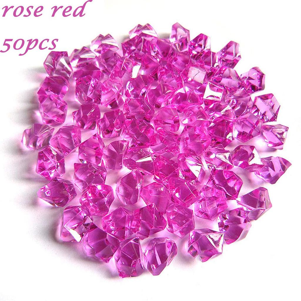 Fish Tank Decoration Crystal Ice Cubes DIY Craft Cobblestones Pebbles Artificial Stones Vase Filler