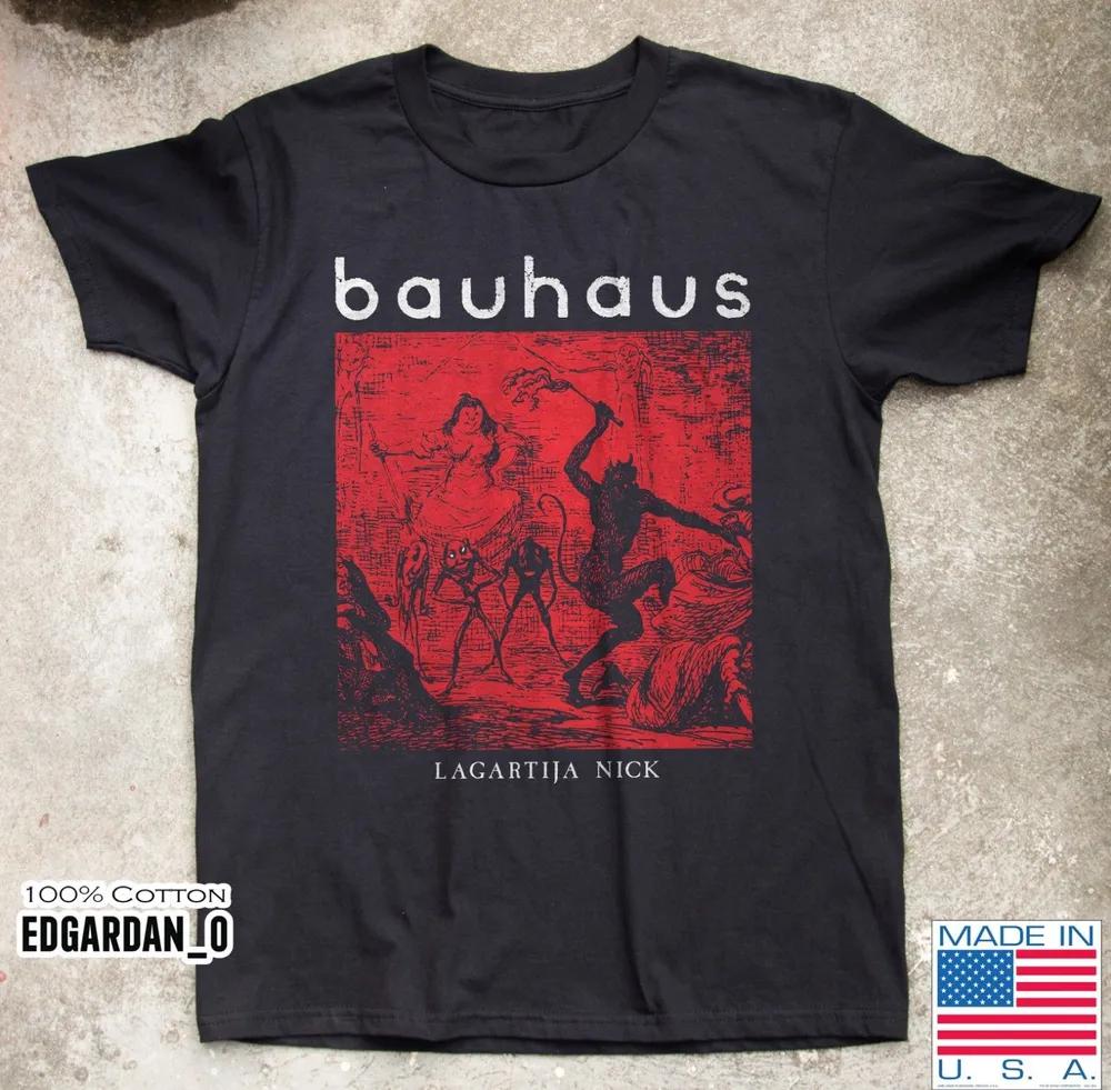 Унисекс хлопковая футболка с коротким рукавом и круглым вырезом Bauhaus The Singles 1981 1983 Альбомы