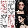Makeup Crystal Tattoo Sticker 3D Face Gem Sticker  Ghost Festival
