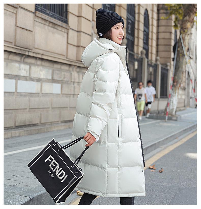 Мужская куртка-пуховик средней длины с капюшоном - зима 2024 г., выше колена, плотная, повседневная, теплая, дизайн для молодежи