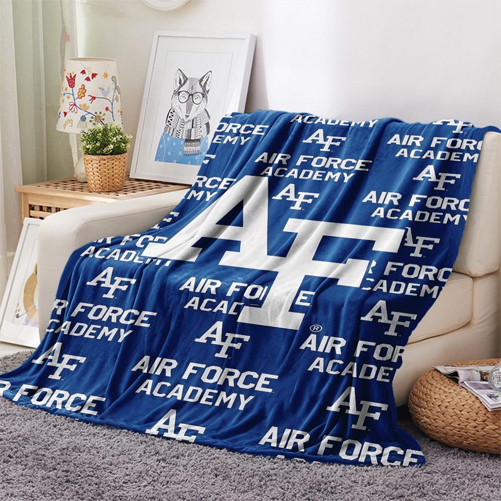 Air Force Falcons Print Flannel Blanket High Quality Warm Comfortable Cover for All Seasons Perfect for Gifts Home Decor