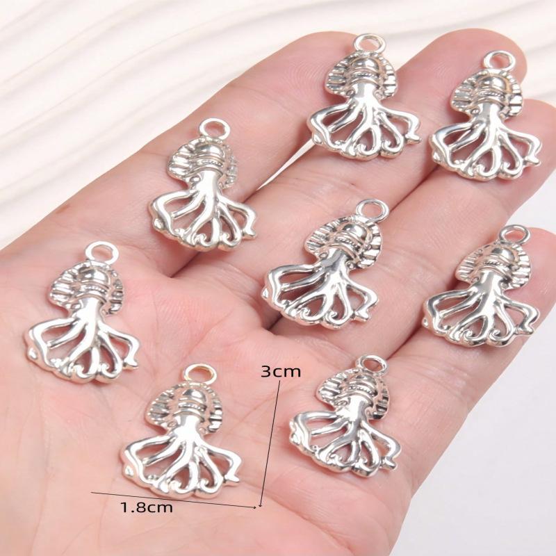 Nature-Inspired Hip Hop Animal & Insect Alloy Charm Pendant for DIY Necklaces & Bracelets