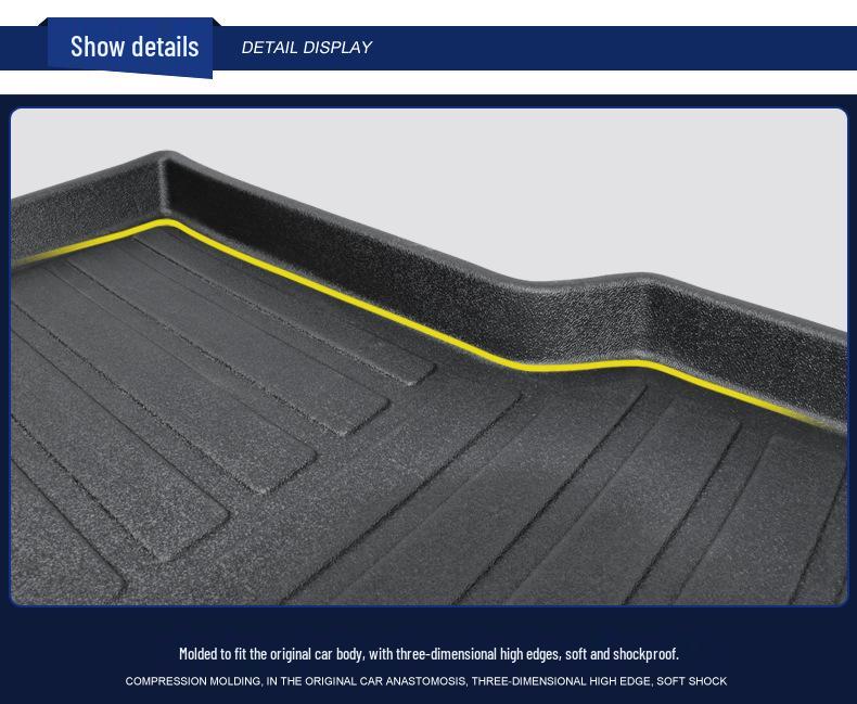 Износостойкий Водонепроницаемый Экологичный Коврик в Багажник из ТПЭ для Honda Fit