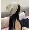 Autumn and Winter Japanese Wool Hats for Women Korean Style Trendy Solid Color Ear Protection Hat Curled Edge Pile Hat Warm Knitted Cold Hat