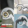 Multi-Functional Adjustable Water Pipe Wrench Bathroom Faucet Circular Arc Toothed Wrench Manual Maintenance Kit