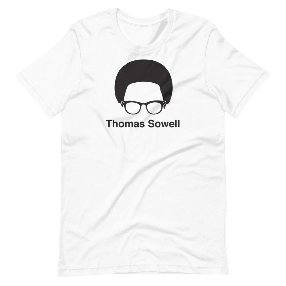 THOMAS SOWELL Белая футболка с коротким рукавом Унисекс