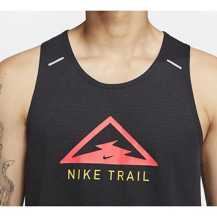 Nike Майка для бега Rise 365 Trail Dri-Fit, мужская, черная CT7371-010